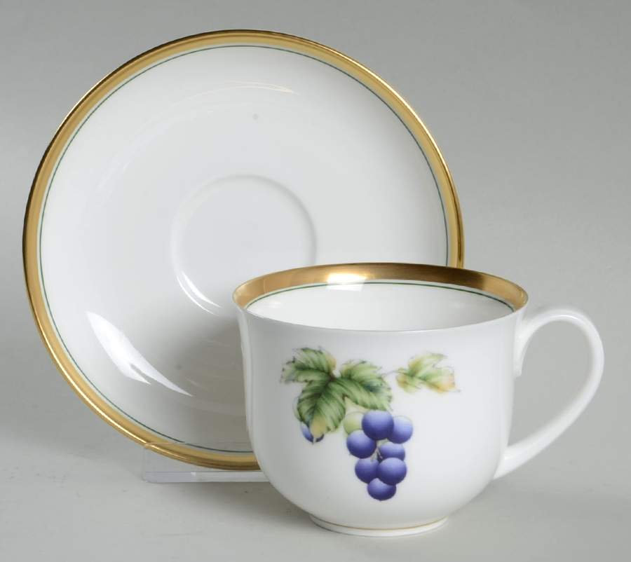 Summers Bounty Flat Demitasse Cup & Saucer Set by Nikko-1