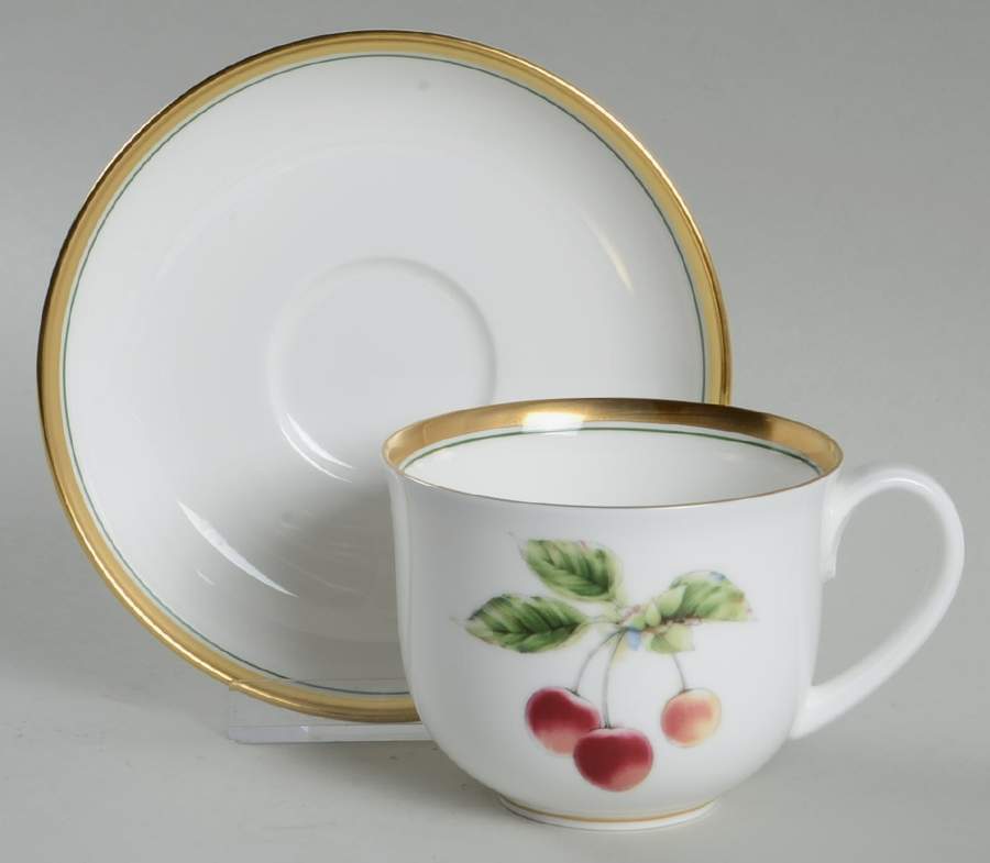Summers Bounty Flat Demitasse Cup & Saucer Set by Nikko-1