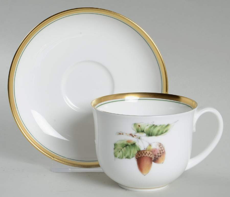 Summers Bounty Flat Demitasse Cup & Saucer Set by Nikko-1