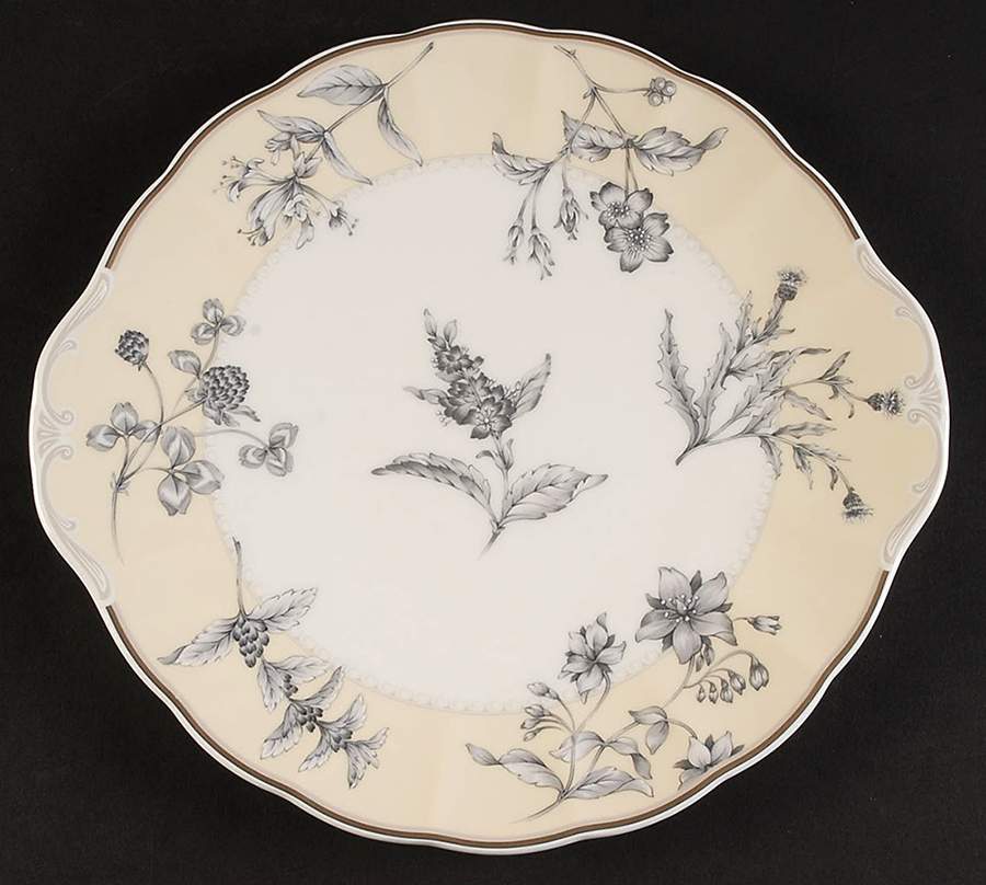 Herb Garden Handled Cake Plate by Nikko-1