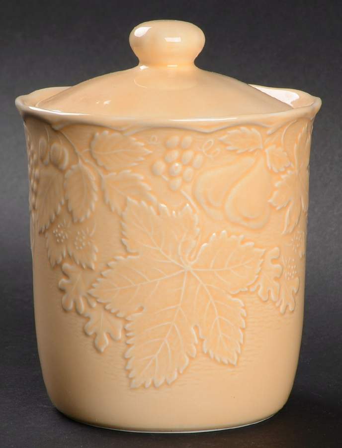 Woodbury Melon Small Canister & Lid by Nikko-1