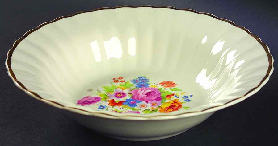 New Rosette 9" Round Vegetable Bowl by Nasco China (USA)-1