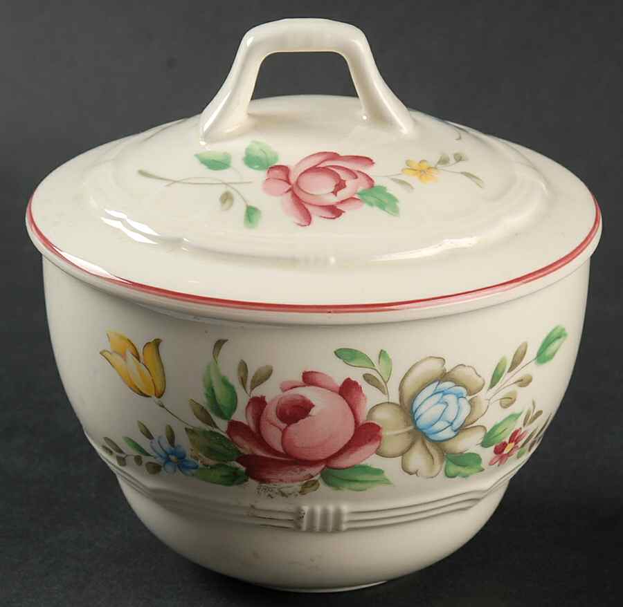 Alsace Sugar Bowl & Lid by Nikko-1