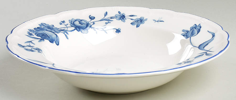 Antoinette Blue 9" Soup/Pasta Bowl by Nikko-1