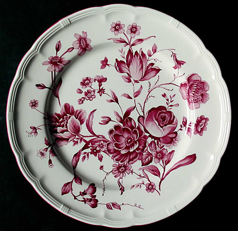 Antoinette Pink Salad/Dessert Plate by Nikko-1