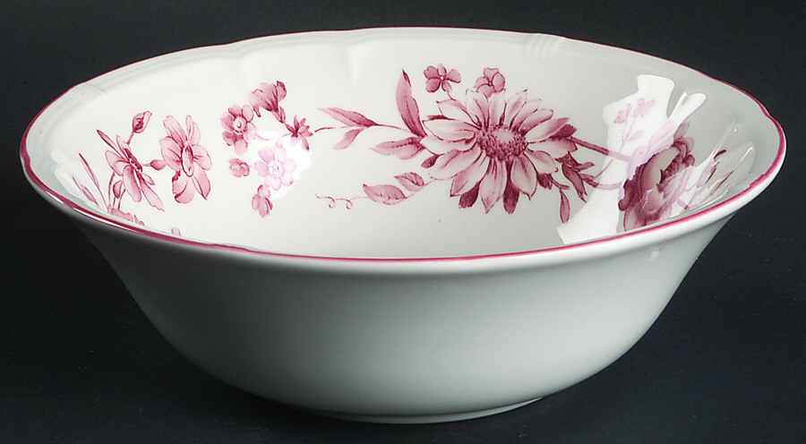 Antoinette Pink Fruit/Cereal Bowl by Nikko-1