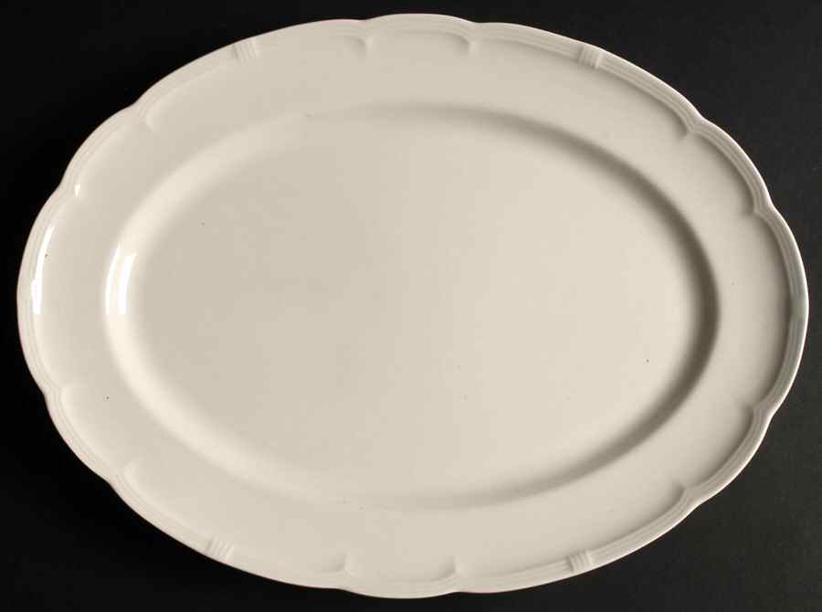 La Creme 14" Oval Serving Platter by Nikko-1