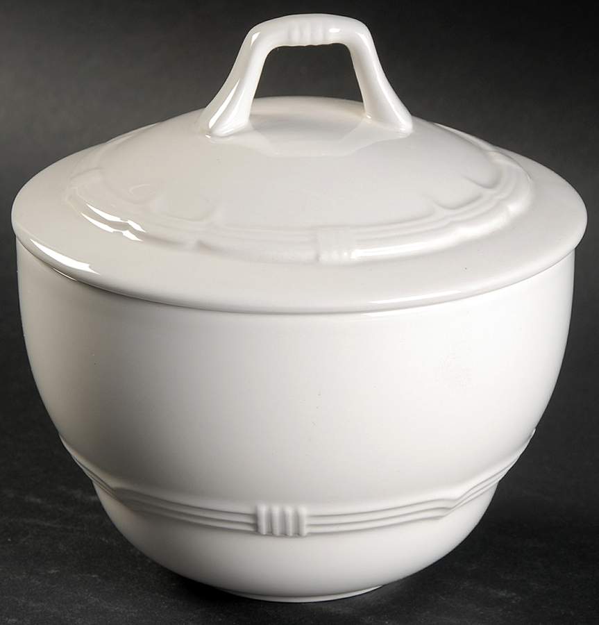 La Creme Sugar Bowl & Lid by Nikko-1