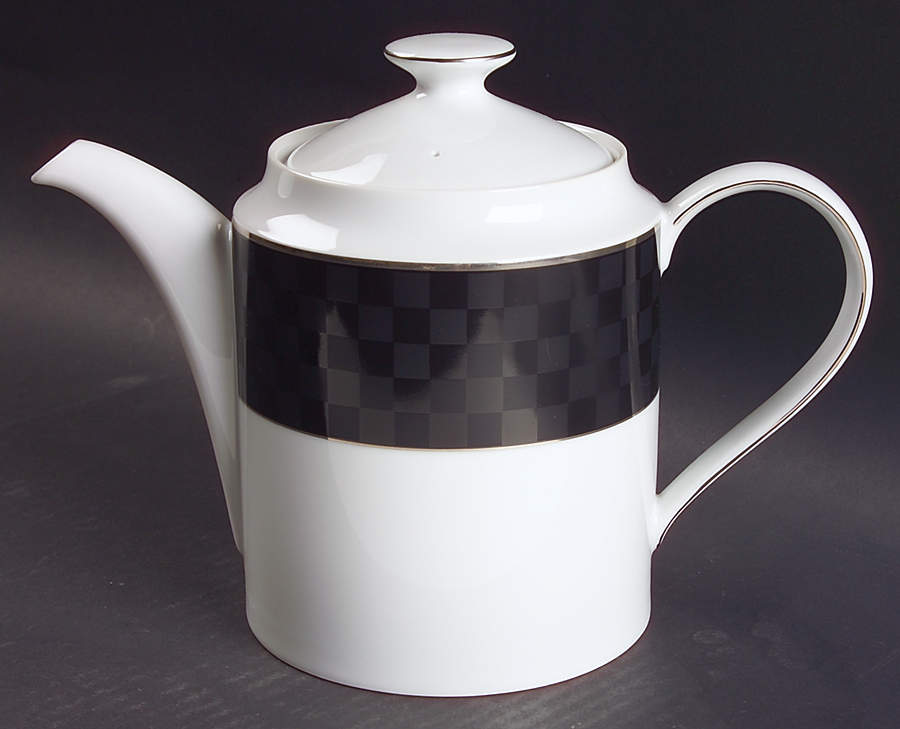 Black Tie Tea/Coffee Pot & Lid by Nikko-1