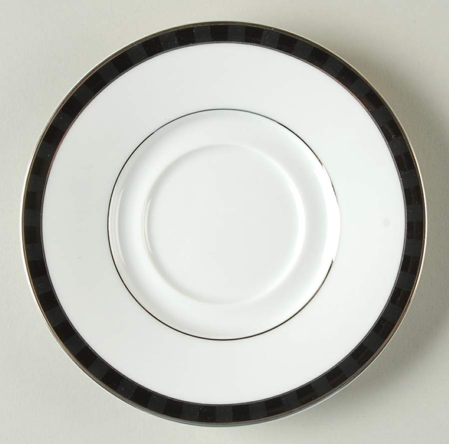 Black Tie Saucer for Demitasse Cup by Nikko-1