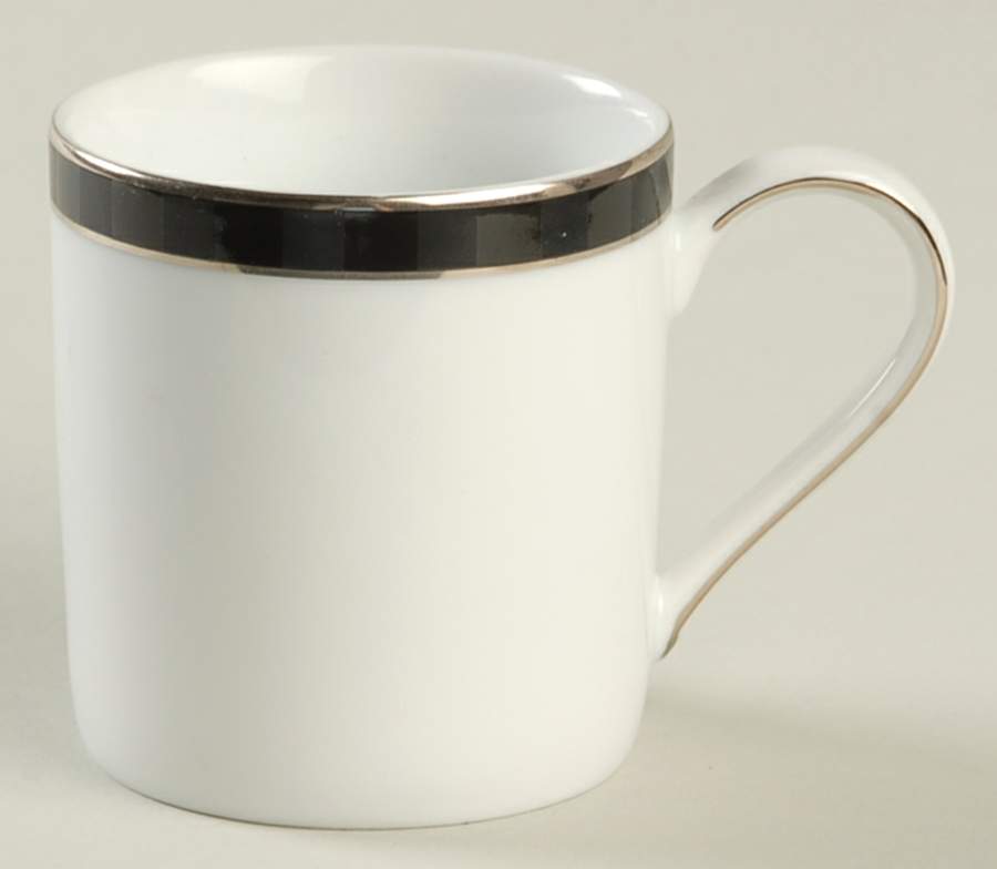Black Tie Flat Demitasse Cup by Nikko-1
