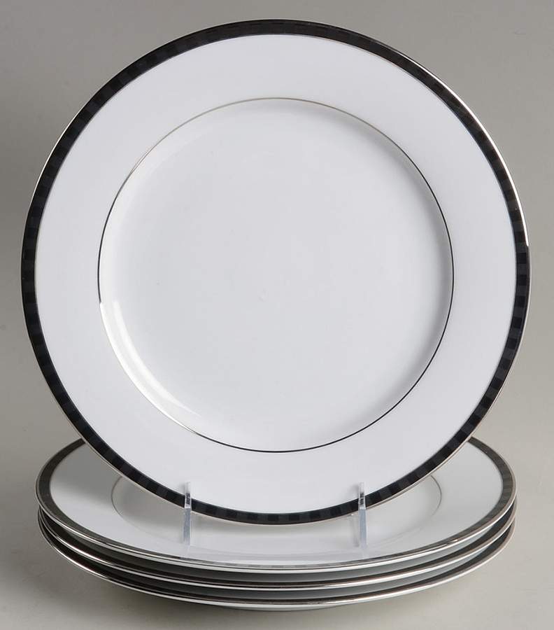 Black Tie Dinner Plate - Set of 4 by Nikko-1
