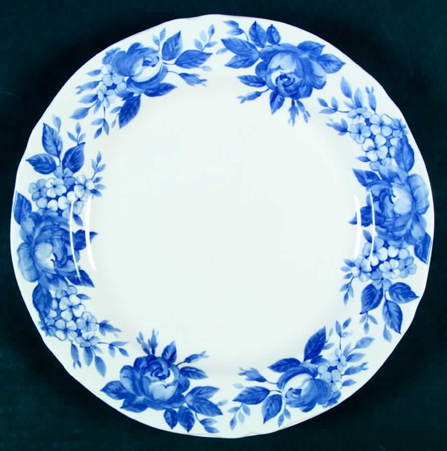 Rose Splendor Blue Dinner Plate by Nikko-1