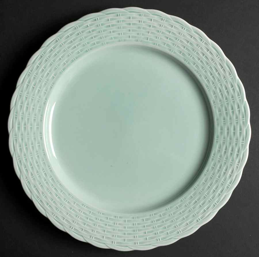 Woodbury Basket Green Service Plate (Charger) by Nikko-1