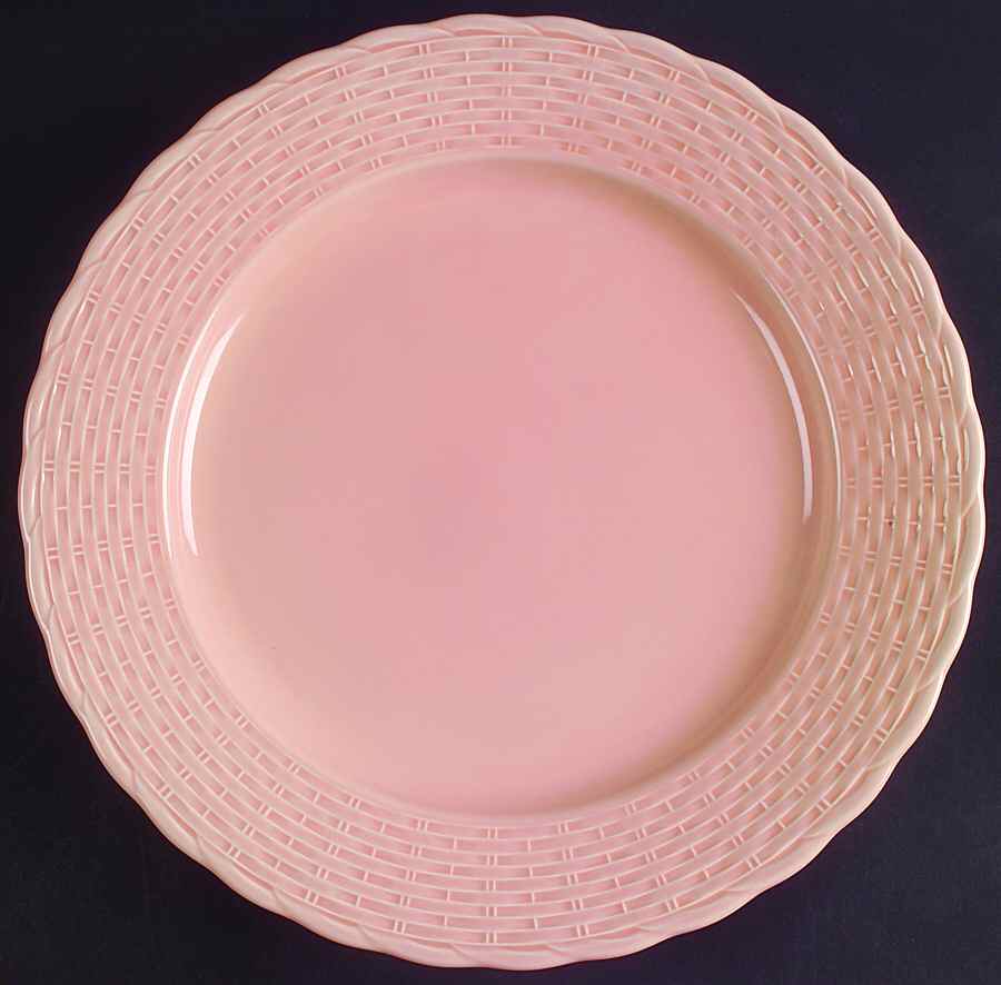 Woodbury Basket Peach Service Plate (Charger) by Nikko-1