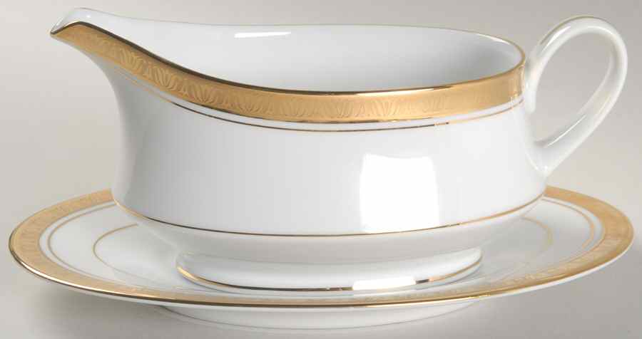 Legacy Gold Gravy Boat & Underplate by Noritake-1