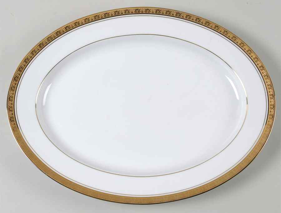 Legacy Gold 13" Oval Serving Platter by Noritake-1