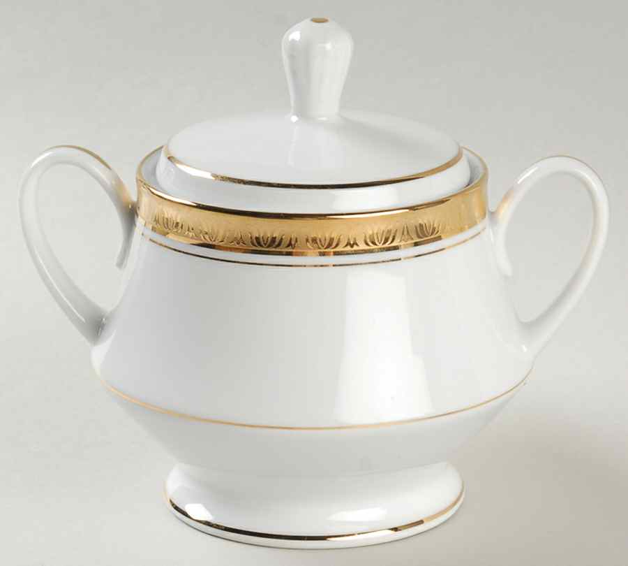 Legacy Gold Sugar Bowl & Lid by Noritake-1