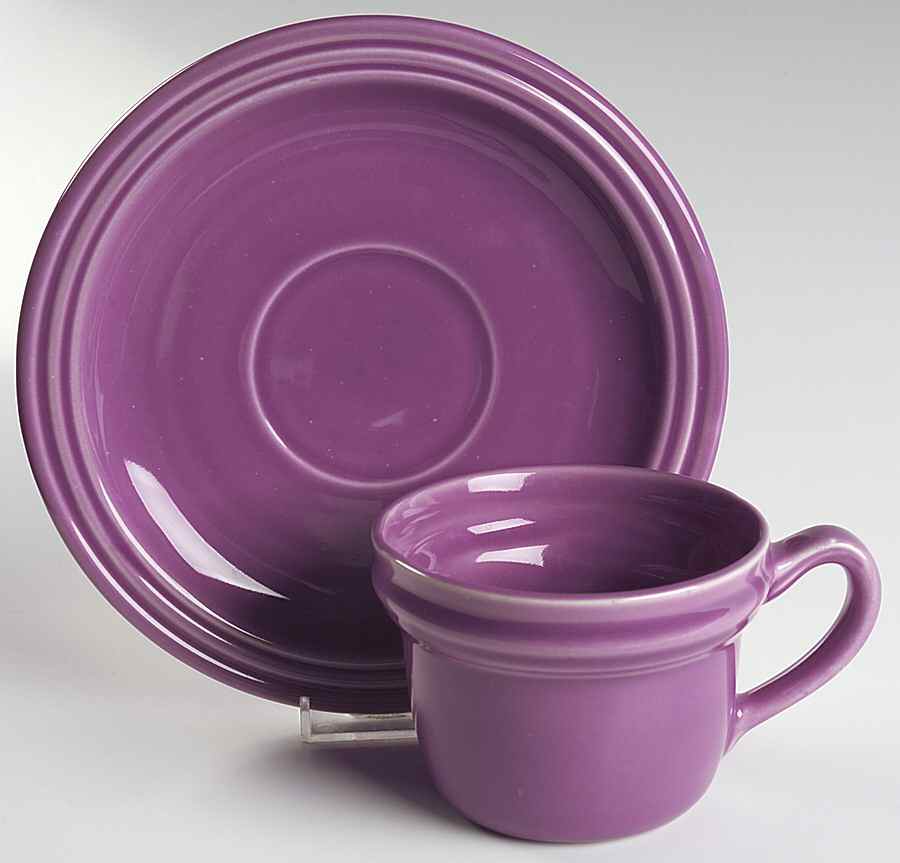Flamingo Orchid Jumbo Cup & Saucer Set by Nancy Calhoun-1