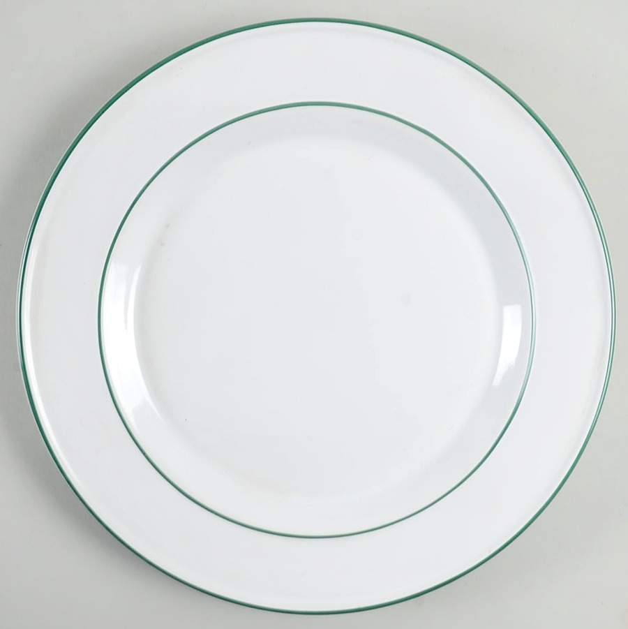 Bistro Bands Green Dinner Plate by Nancy Calhoun-1