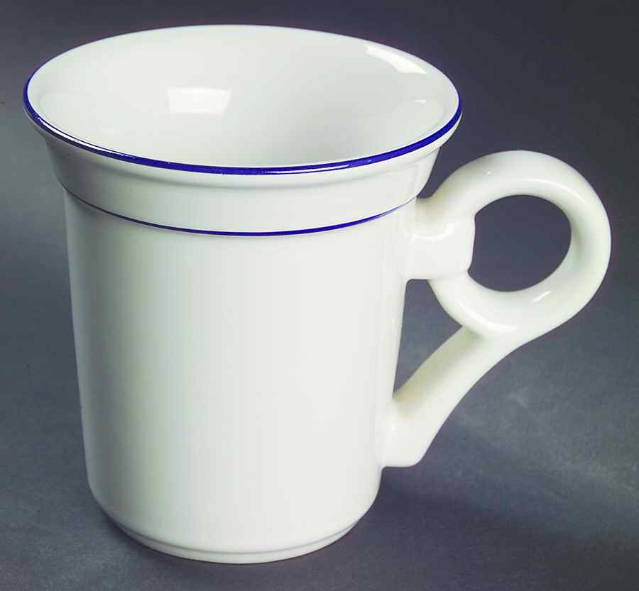 Bistro Bands Blue Mug by Nancy Calhoun-1