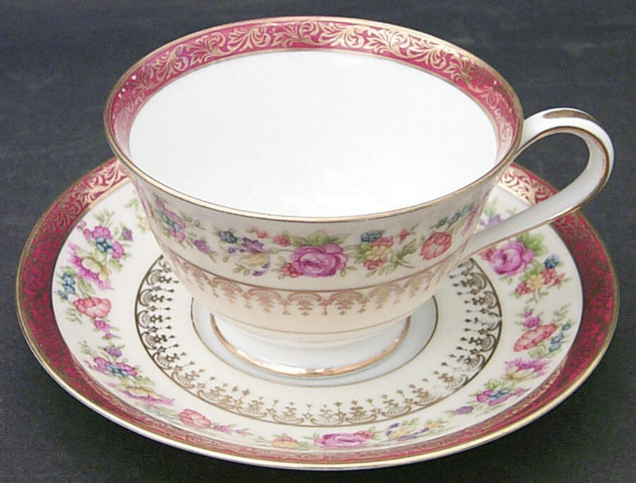 N1227 Footed Cup & Saucer Set by Noritake-1