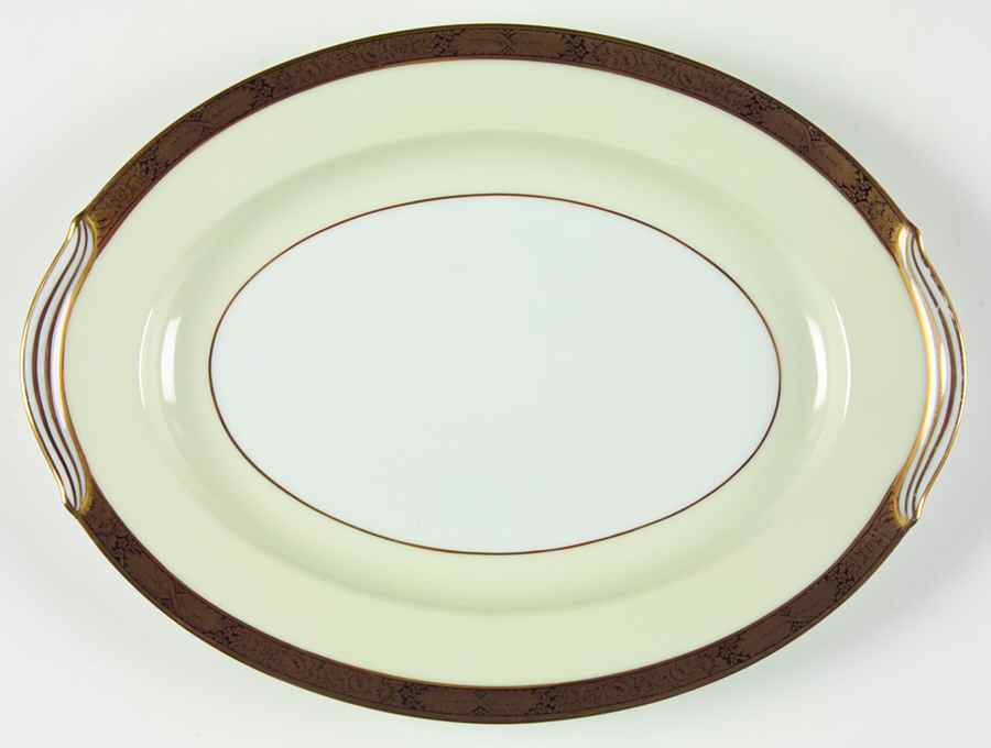 Goldkin (5675) 11" Oval Serving Platter by Noritake-1
