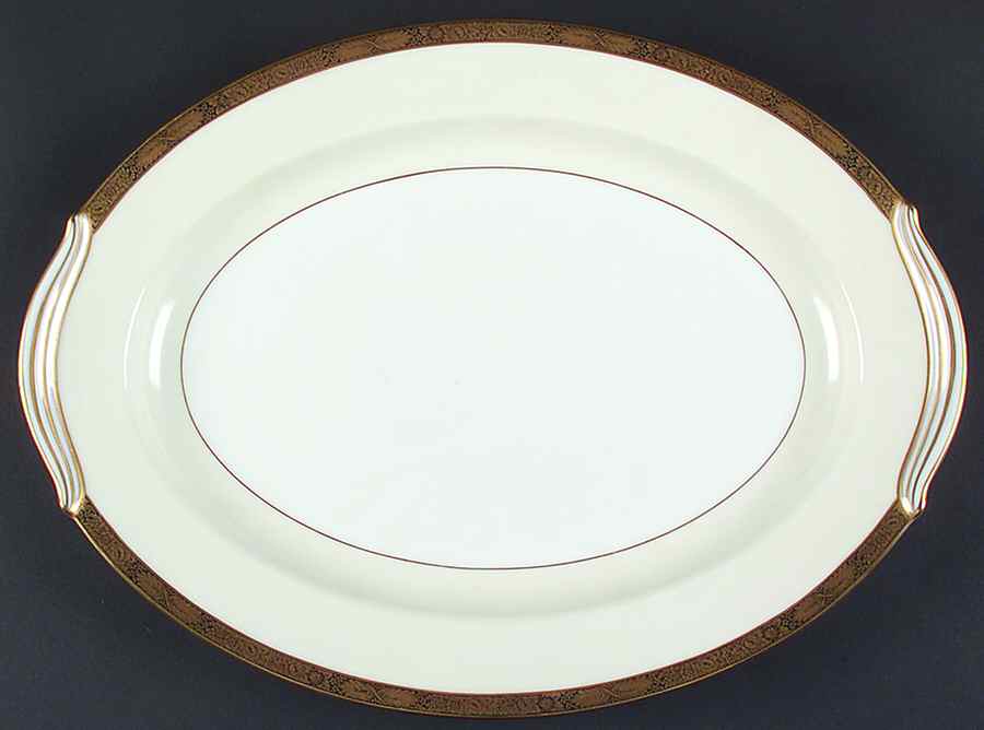 Goldkin (5675) 16" Oval Serving Platter by Noritake-1