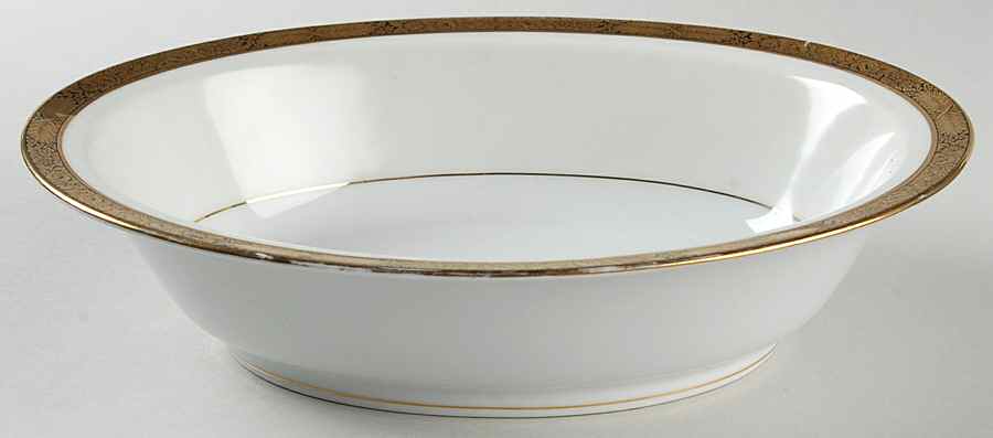 Goldkin (5675) 10" Oval Vegetable Bowl by Noritake-1