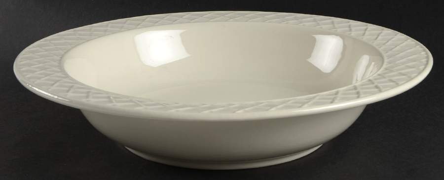 Perennial Colours Ivory 13" Pasta Serving Bowl by Nancy Calhoun-1