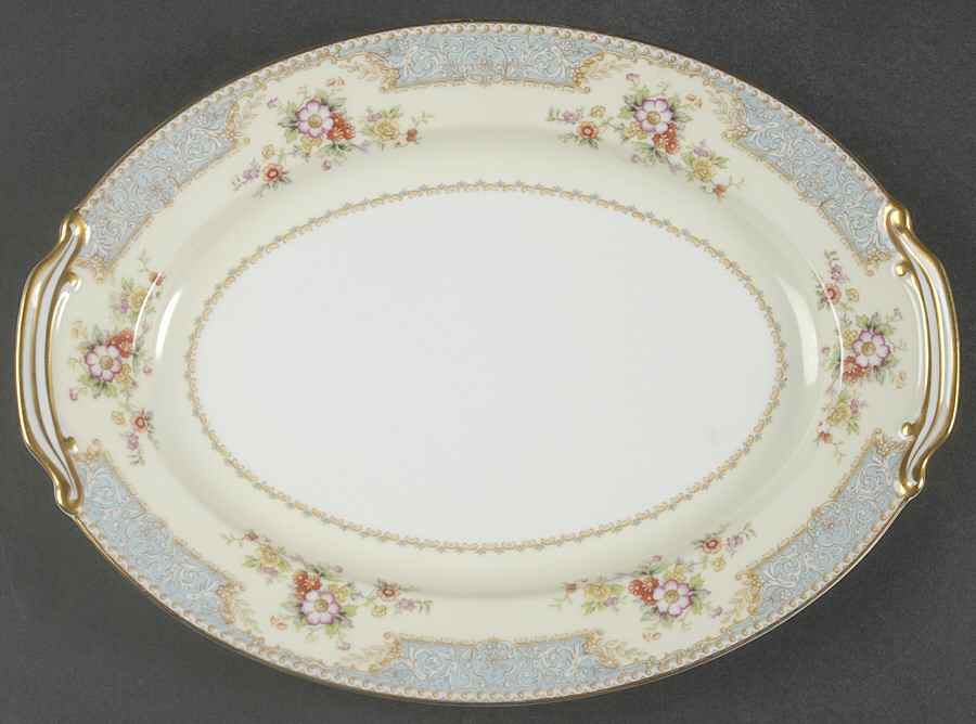 Bluedawn (4715) 11" Oval Serving Platter by Noritake-1