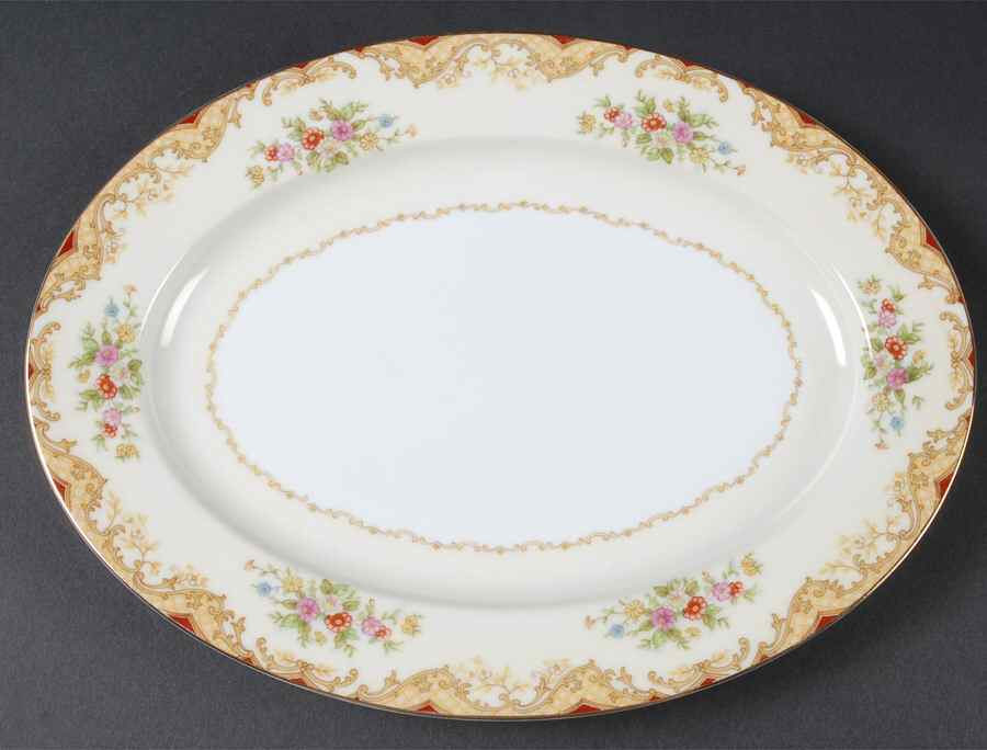 N1238 11" Oval Serving Platter by Noritake-1