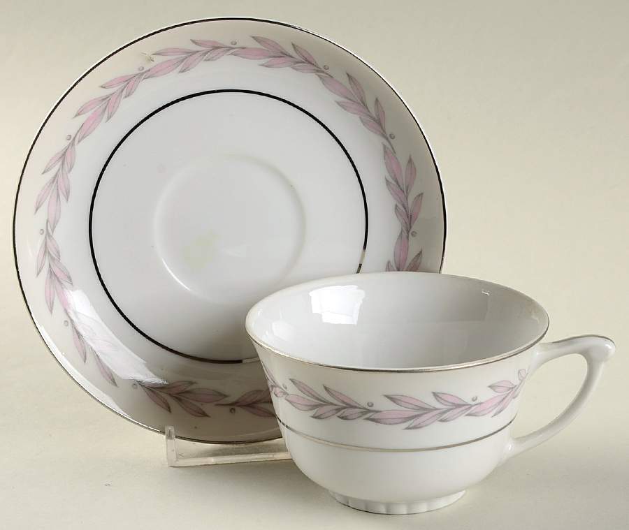 Miramar Footed Cup & Saucer Set by Narumi-1