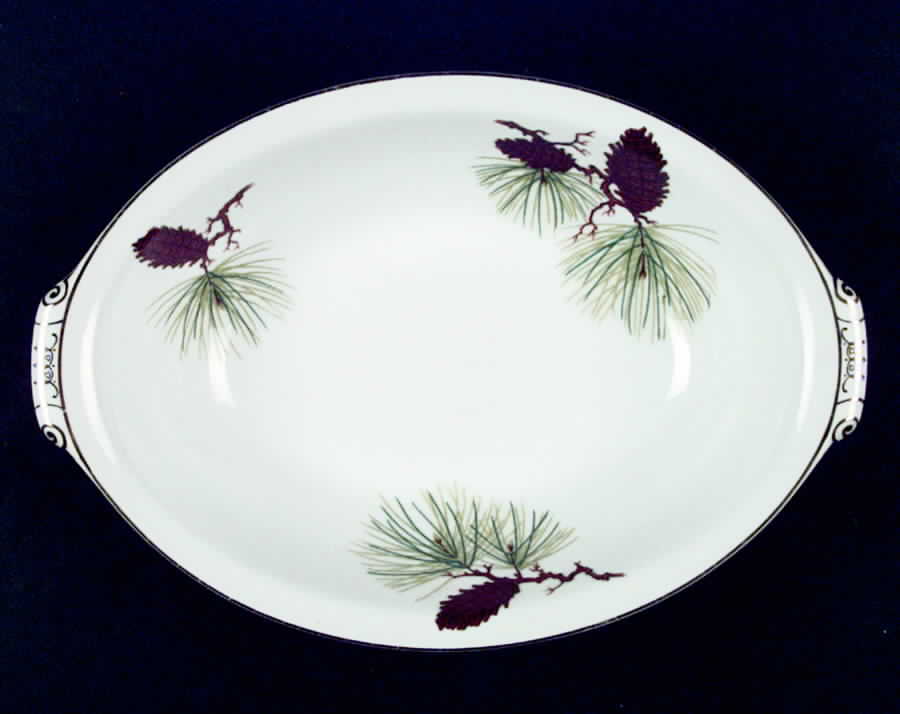 Pinecone 11" Oval Vegetable Bowl by Narumi-1