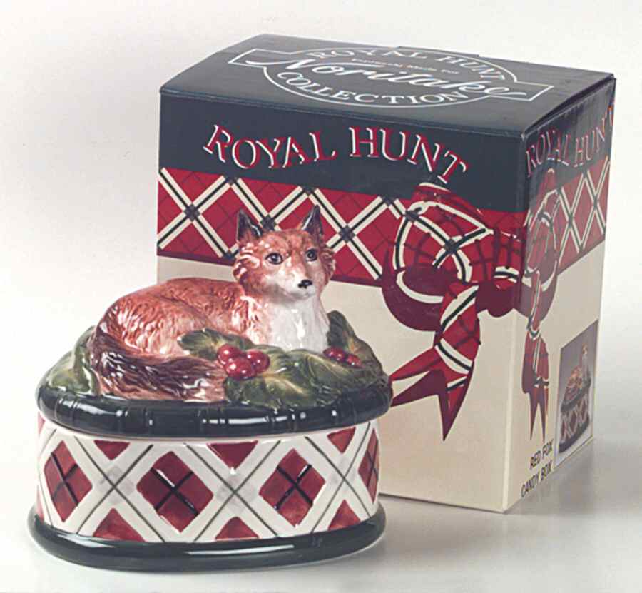 Royal Hunt 4" Candy Box & Lid by Noritake-1