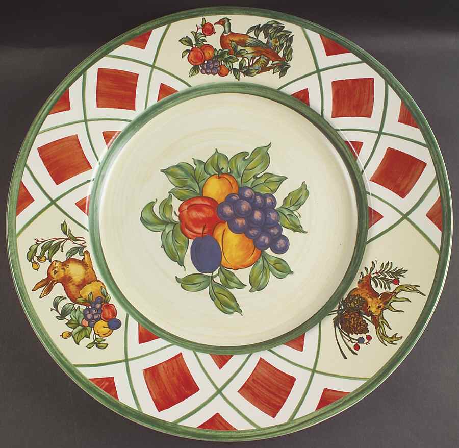 Royal Hunt 17" Chop Plate (Round Platter) by Noritake-1