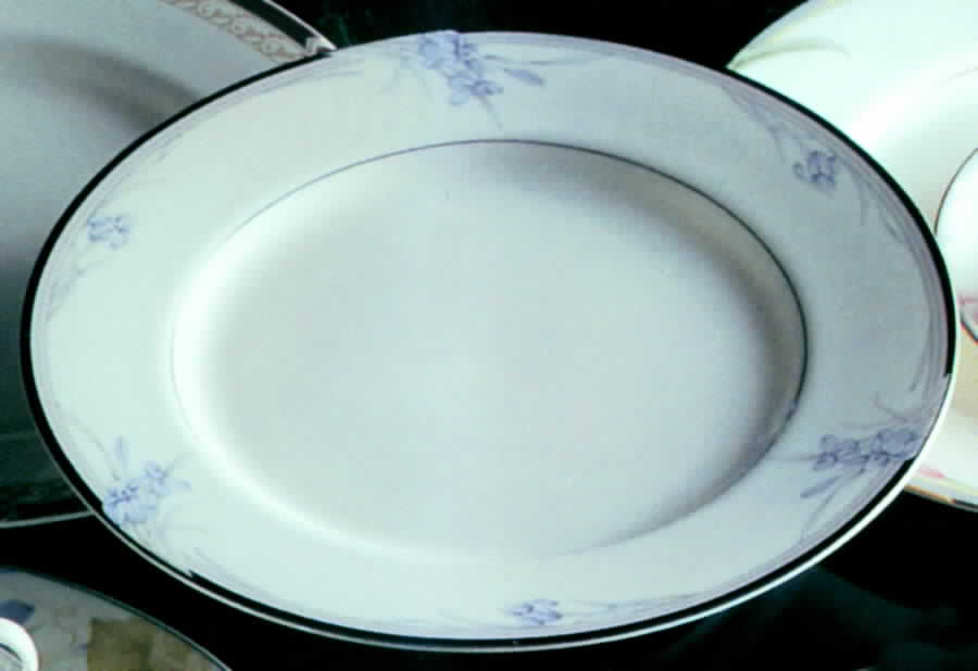 Vintage Blue Dinner Plate by Narumi-1
