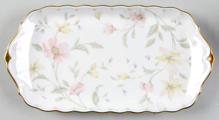 Pastel Garden Tray for Creamer & Sugar with Lid by Narumi-1