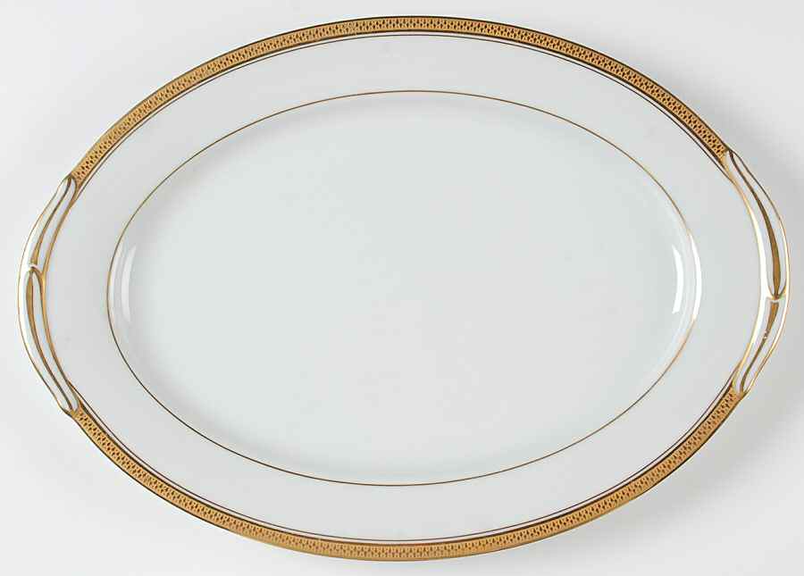 Goldridge 16" Oval Serving Platter by Noritake-1
