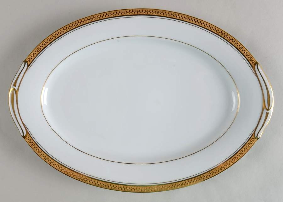 Goldridge 12" Oval Serving Platter by Noritake-1