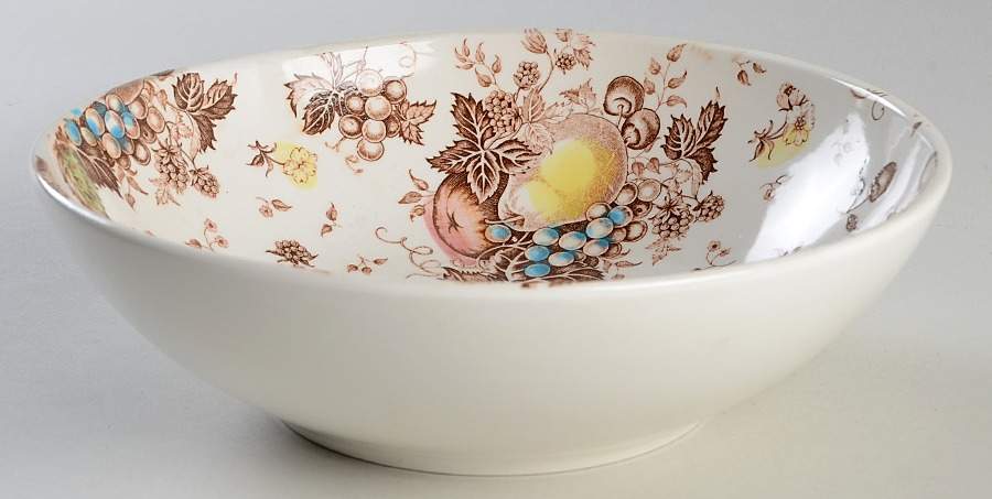 Fruit Festival 8" Round Vegetable Bowl by Nasco (Japan)-1