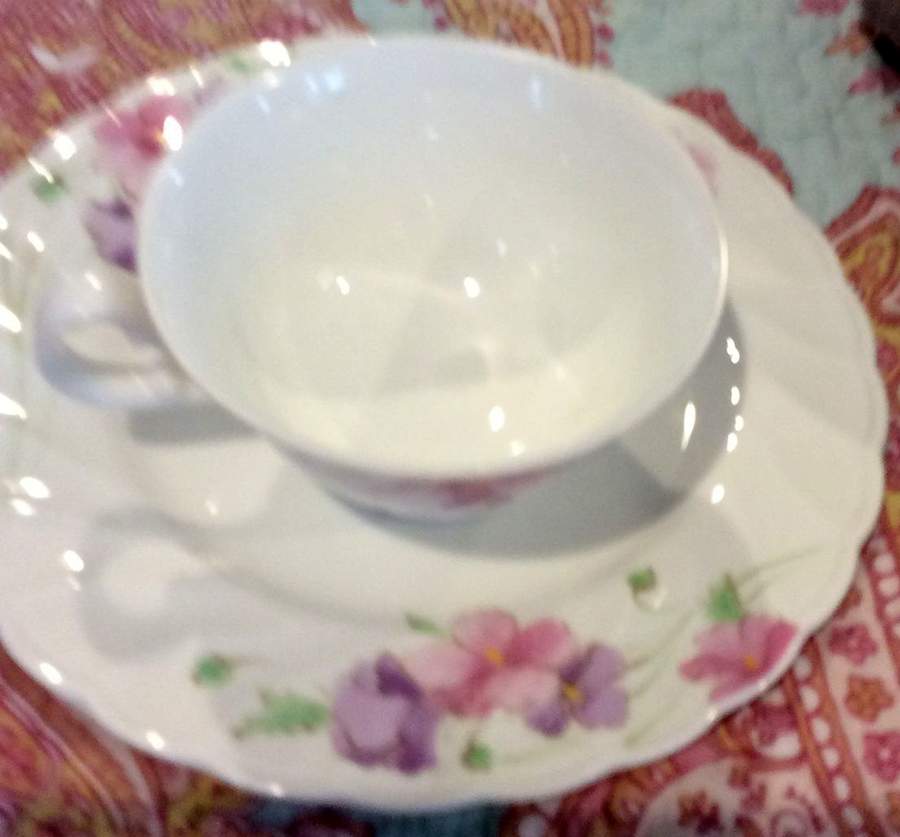 9849 Footed Cup & Saucer Set by Noritake-1