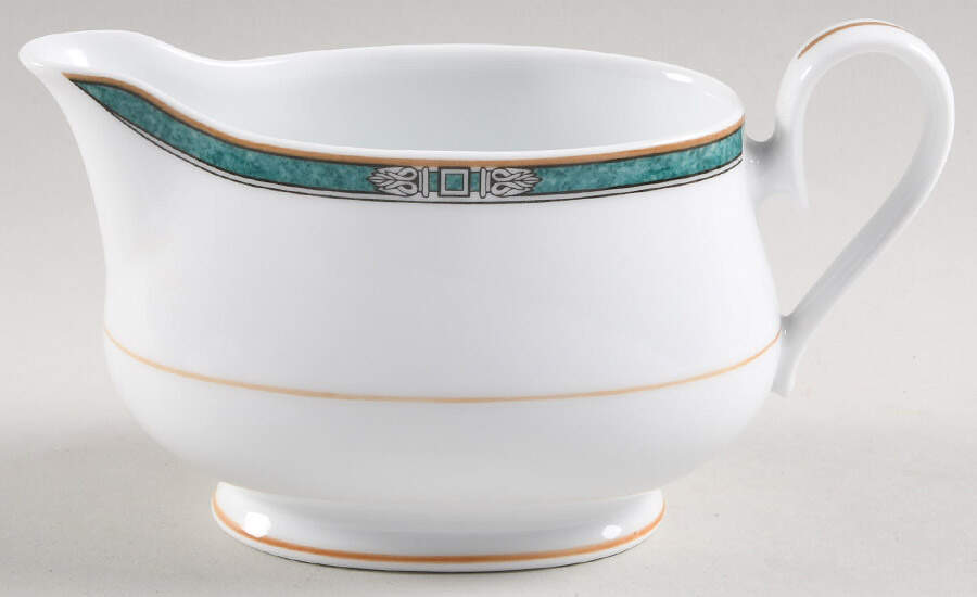 Green Gravy Boat by Noritake-1