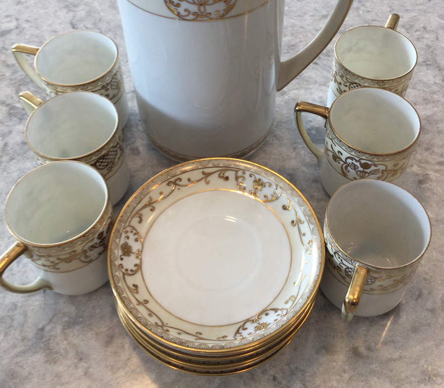 N1258 Chocolate Cup & Saucer Set by Noritake-1