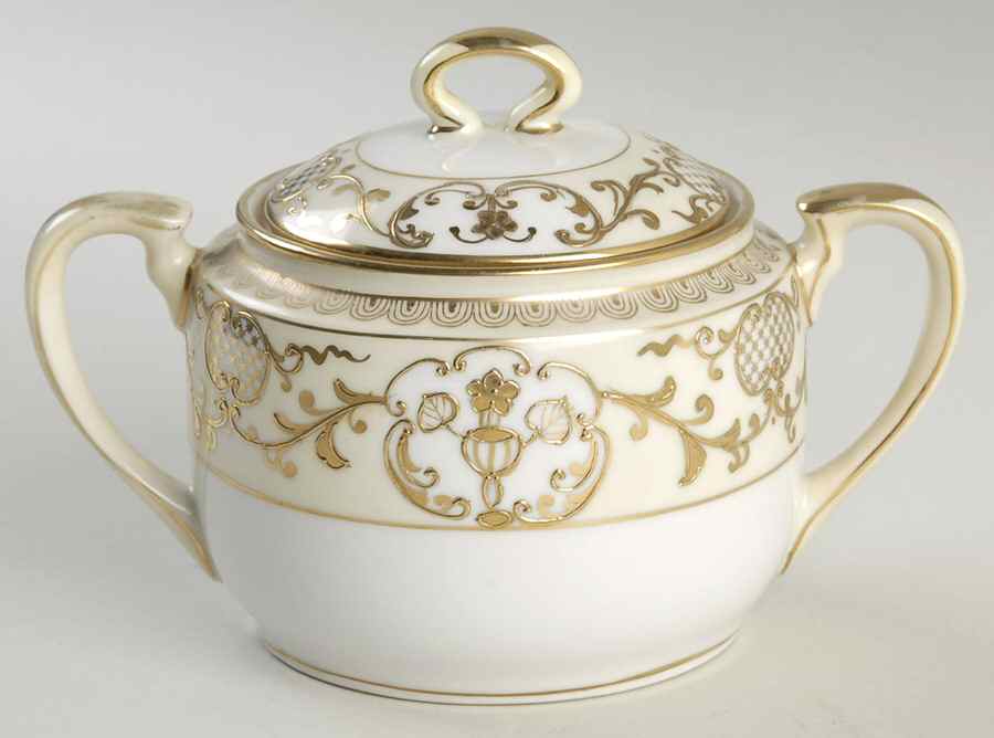 N1258 Sugar Bowl & Lid by Noritake-1