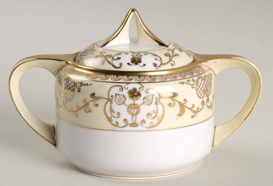 N1258 Sugar Bowl & Lid by Noritake-1