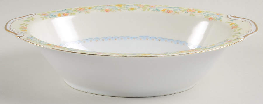 NAT28 11" Oval Vegetable Bowl by National China-1