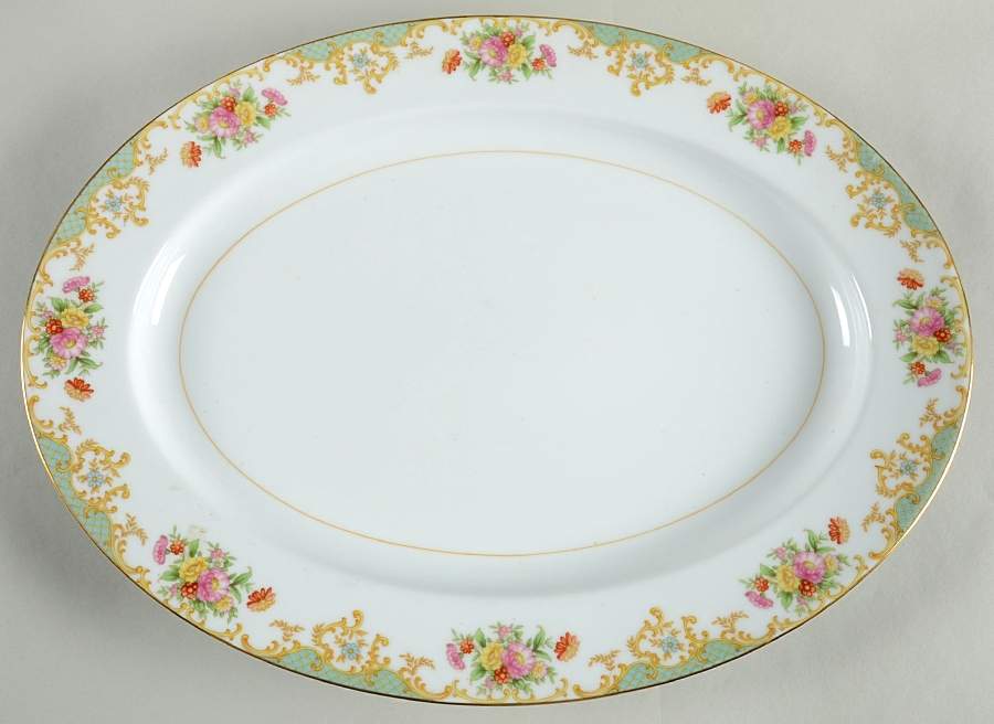N1073 16" Oval Serving Platter by Noritake-1
