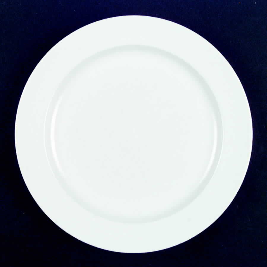 Pearl White (Rim) Dinner Plate by Noritake-1