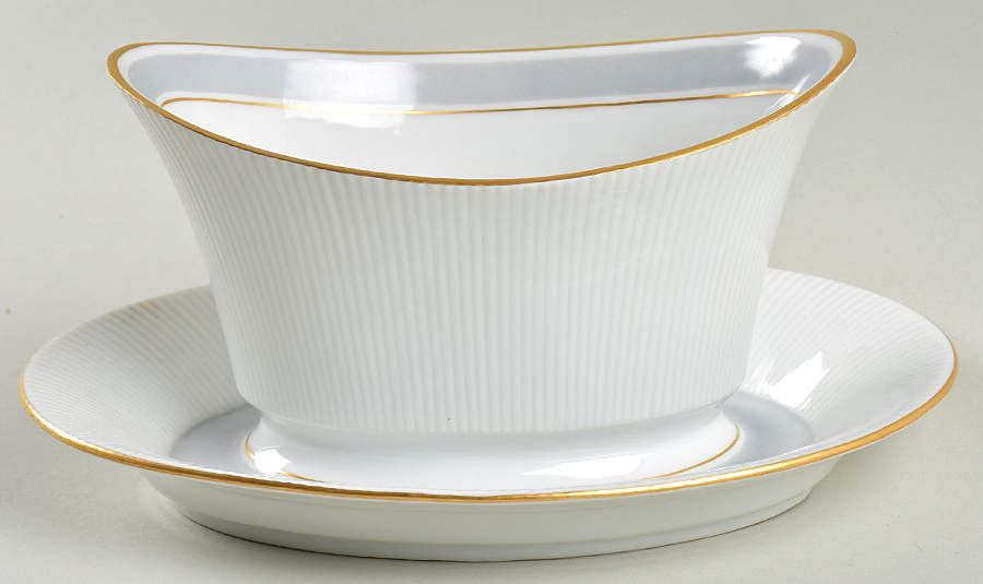 Adonis Gravy Boat with Attached Underplate by Nymphenburg-1